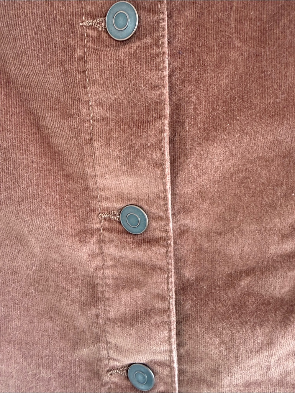 Celebrity Pink Brown Corduroy Button-Front Pinafore Dress XL - Picture 3 of 9